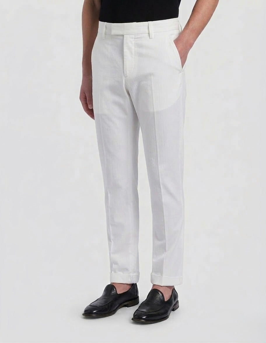 Pantalone Regular Fitin con Armatura di Cotone Fondo 17,5 dON DUP