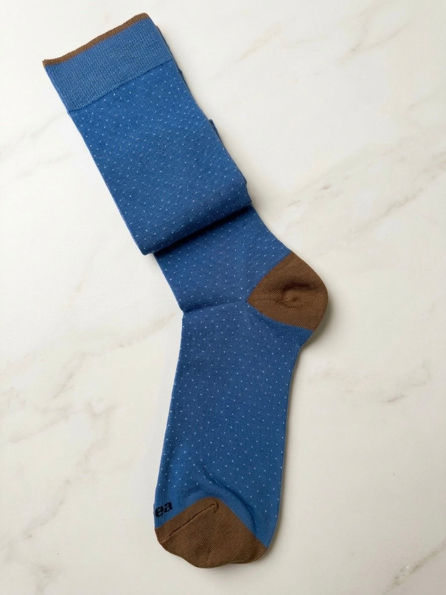 Calzini Pois Con Profili a Contrasto