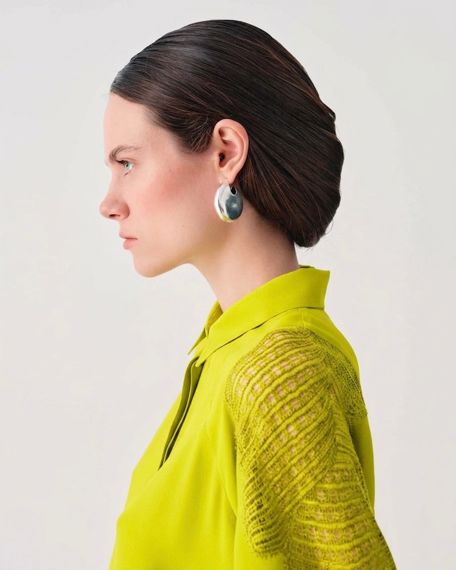 Camicia con dettagli in Pizzo