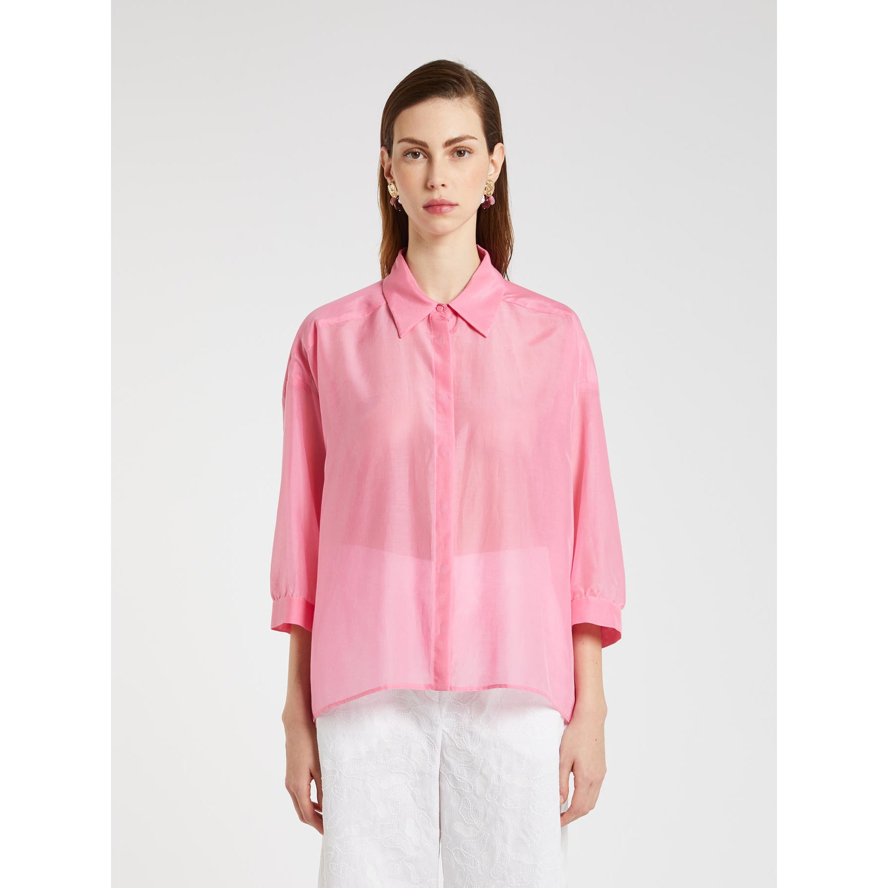 Camicia in Misto Seta