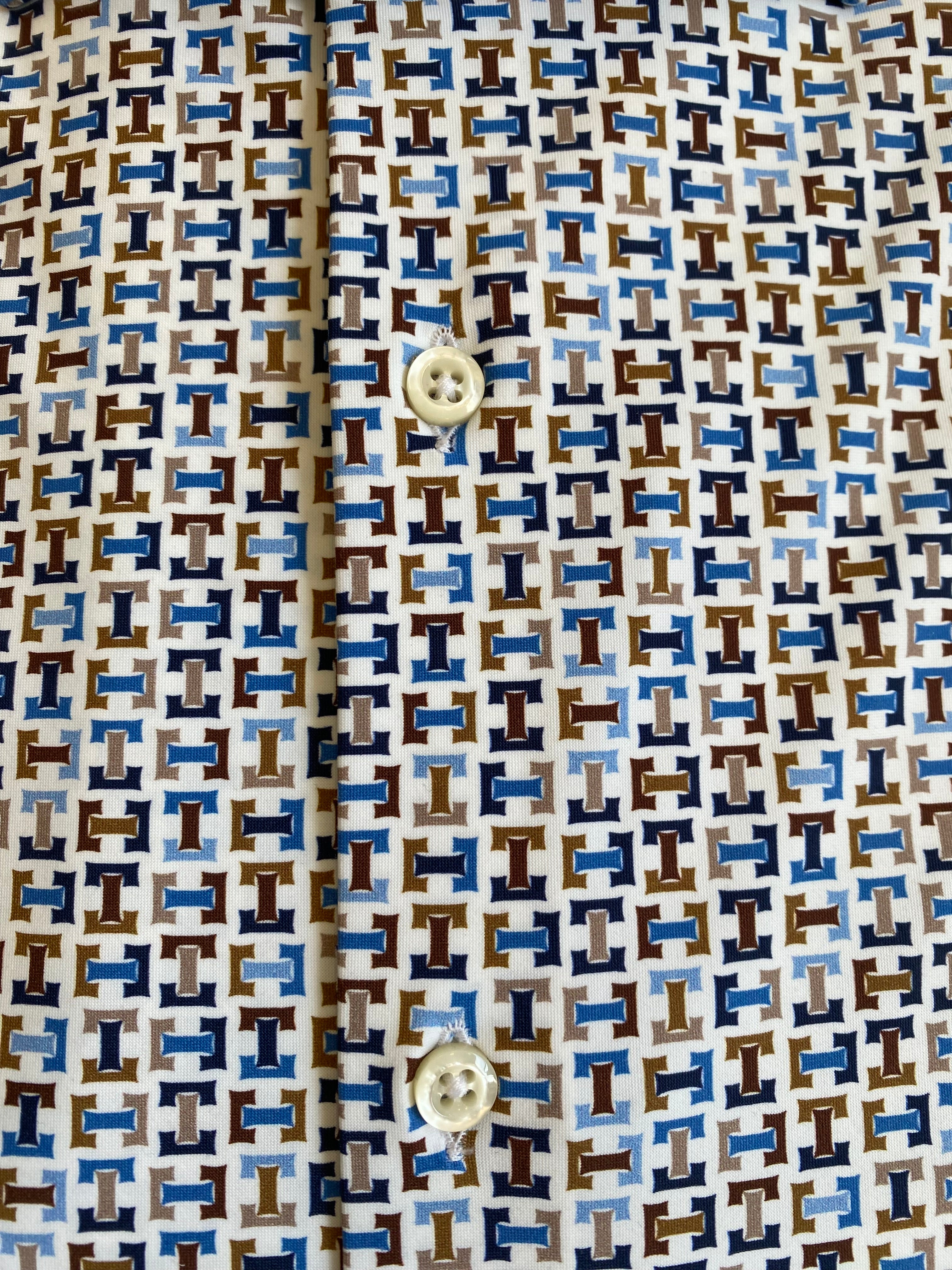 Camicia Fantasia Tessuto Tecnico Bielastica