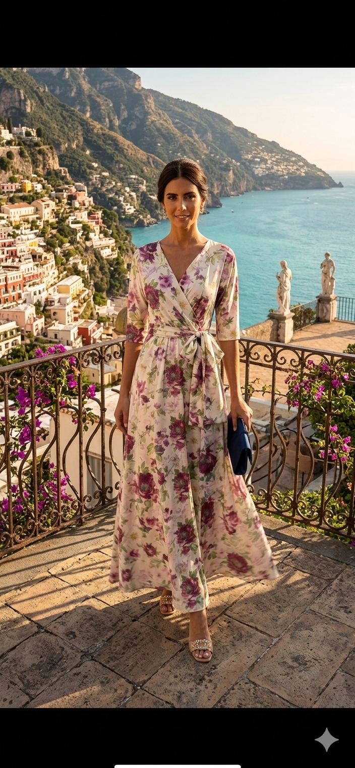 Abito In Satin Fantasia Giada Curti