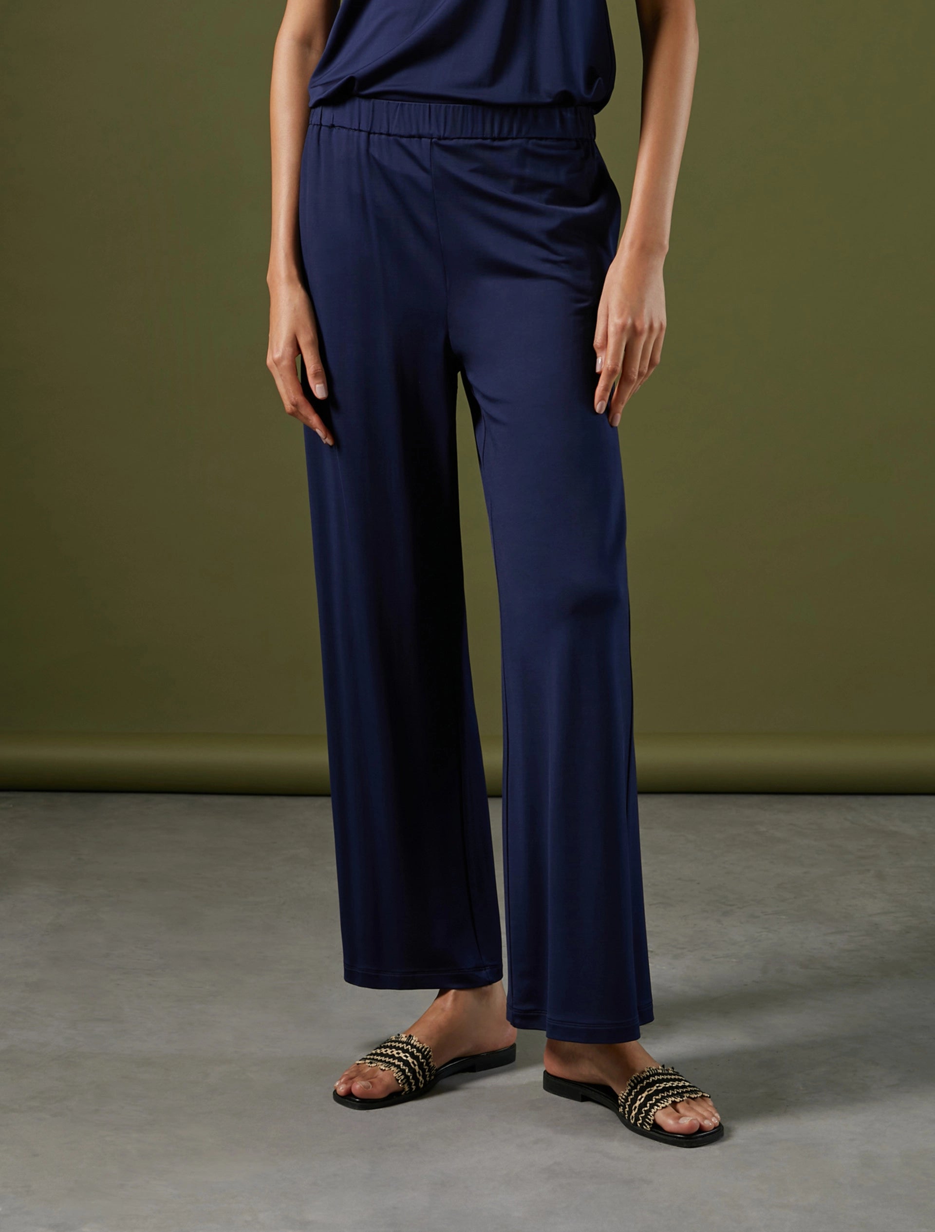 Pantaloni in jersey piqué