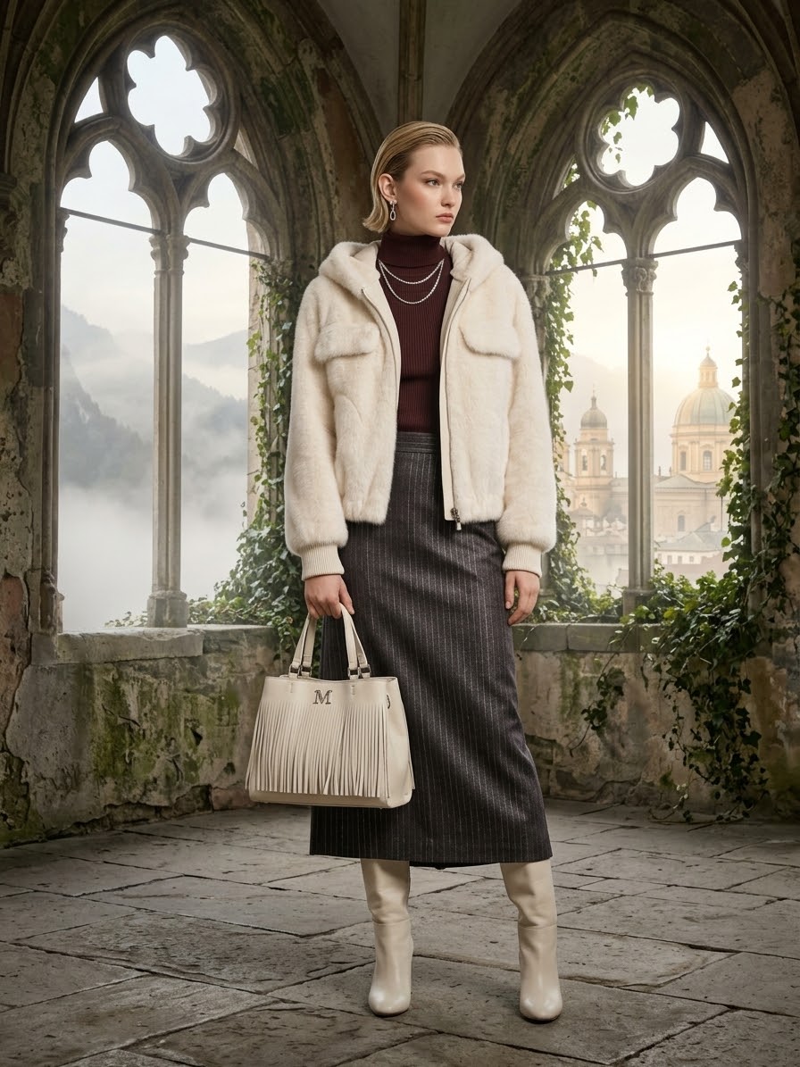 Bomber in Eco Pelliccia