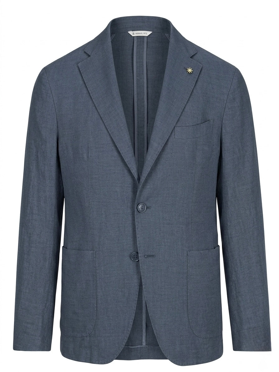 Giacca In Lino Sfoderata