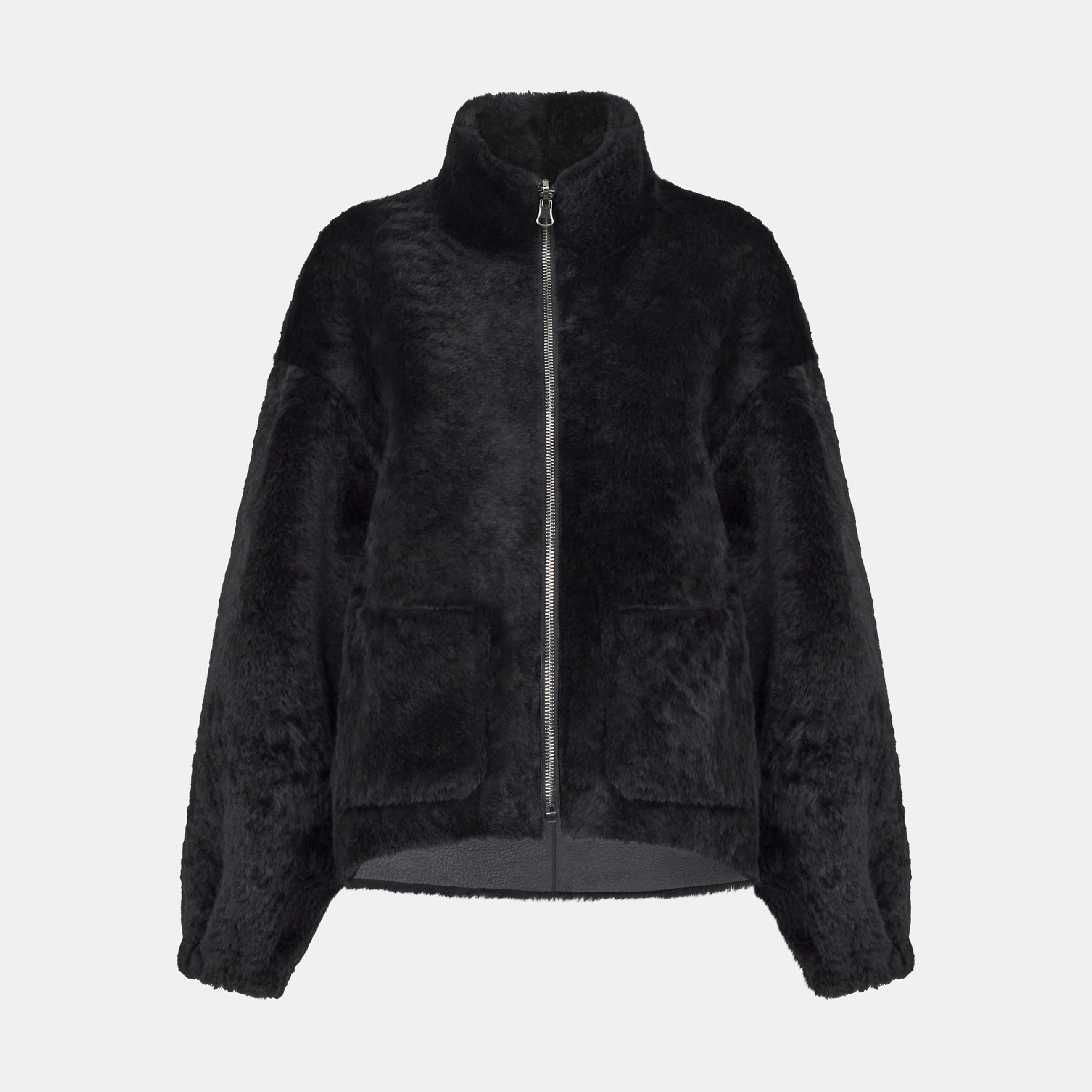 Montone Reversibile In Pelle