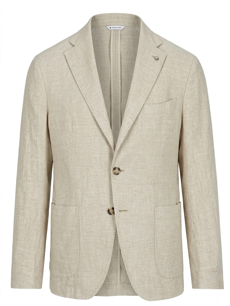 Giacca In Lino Sfoderata