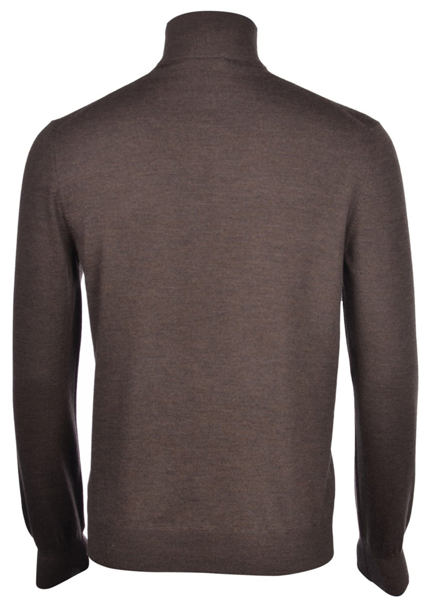 Maglia Con Zip E Bottoni A Contrasto