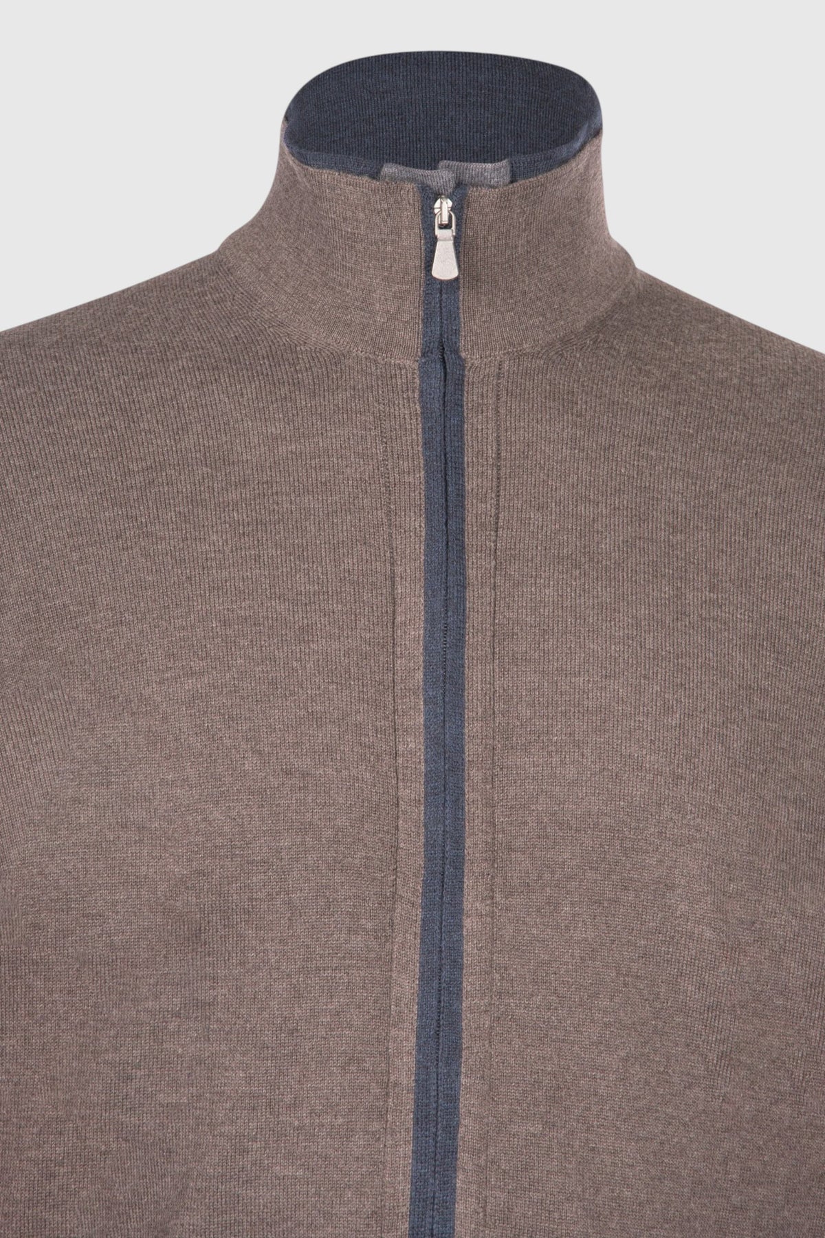 Cardigan Full zip con Chiusura a Bottoni in Lana