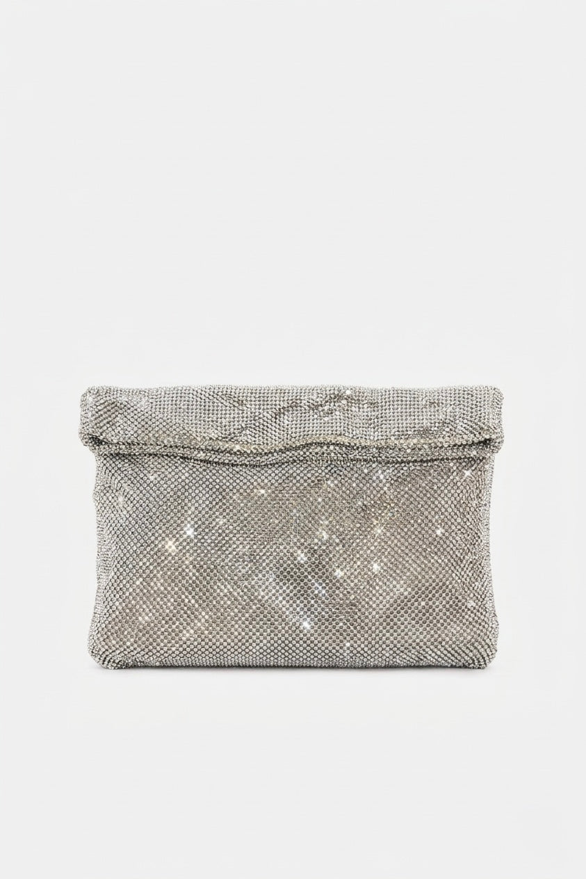 Borsa Clutch a Mano Con Chiusura Calamitata
