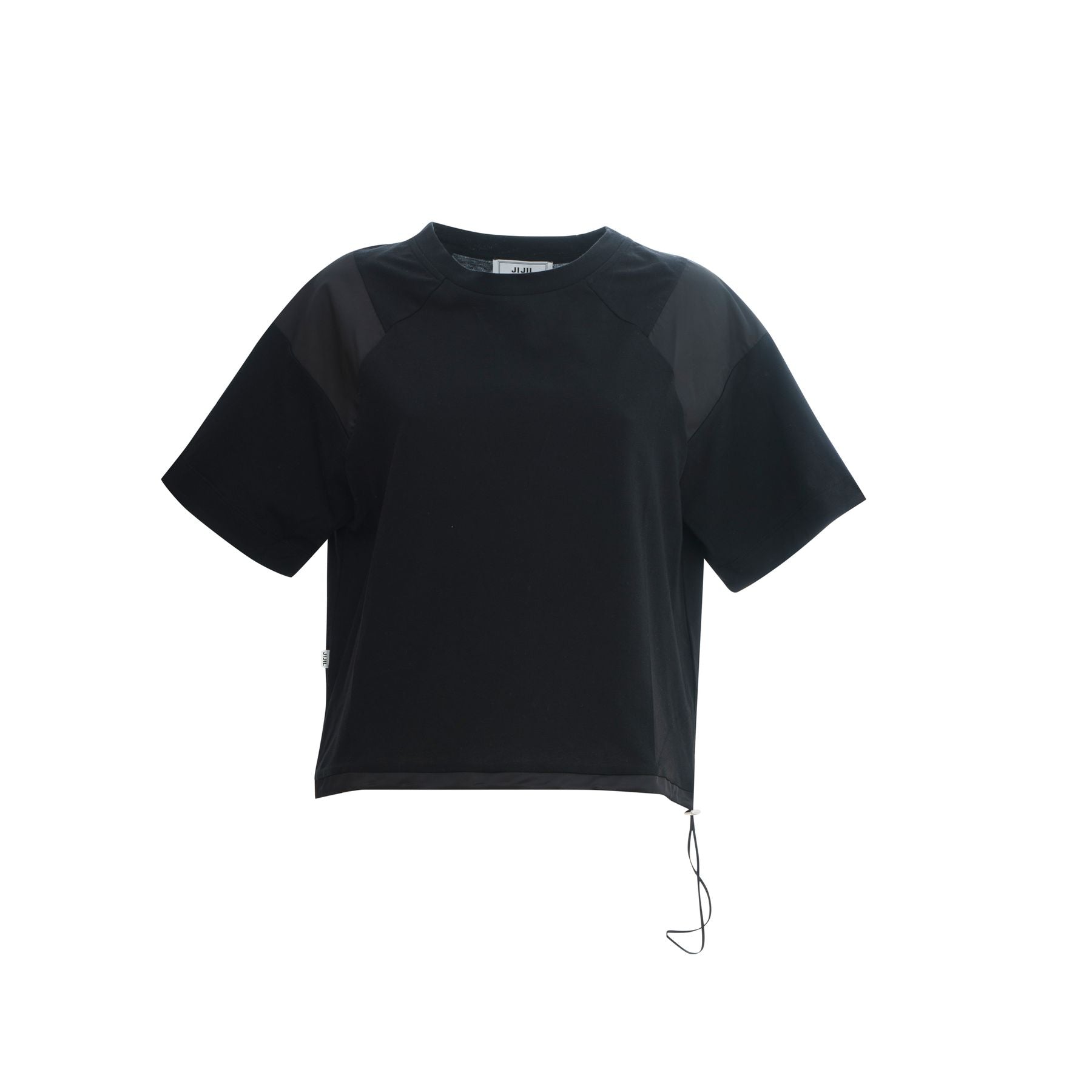 T-shirt con inserti in Nylon