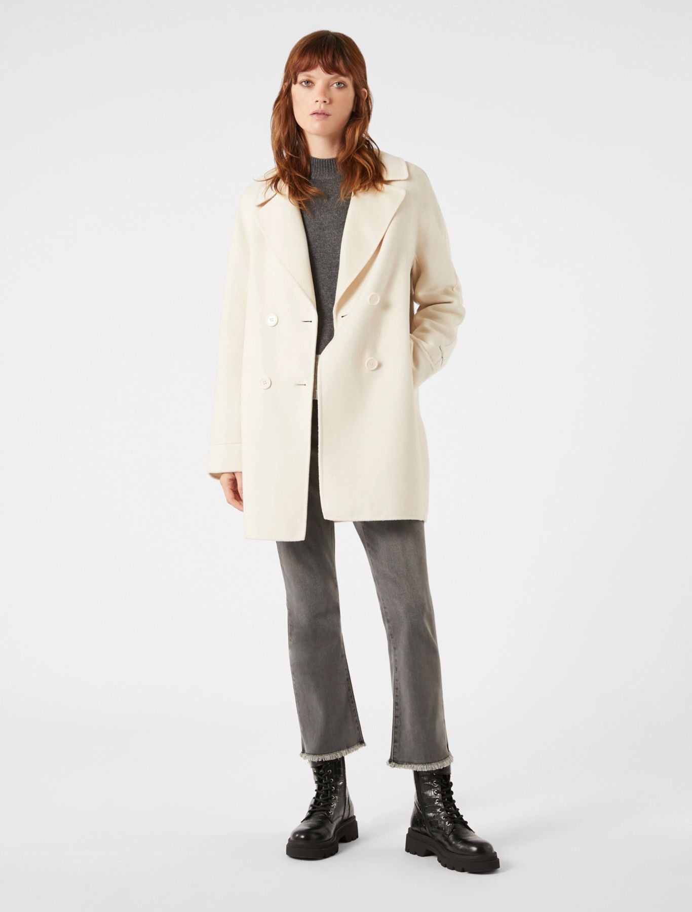 Maglia in Blend di Lana Bicolor