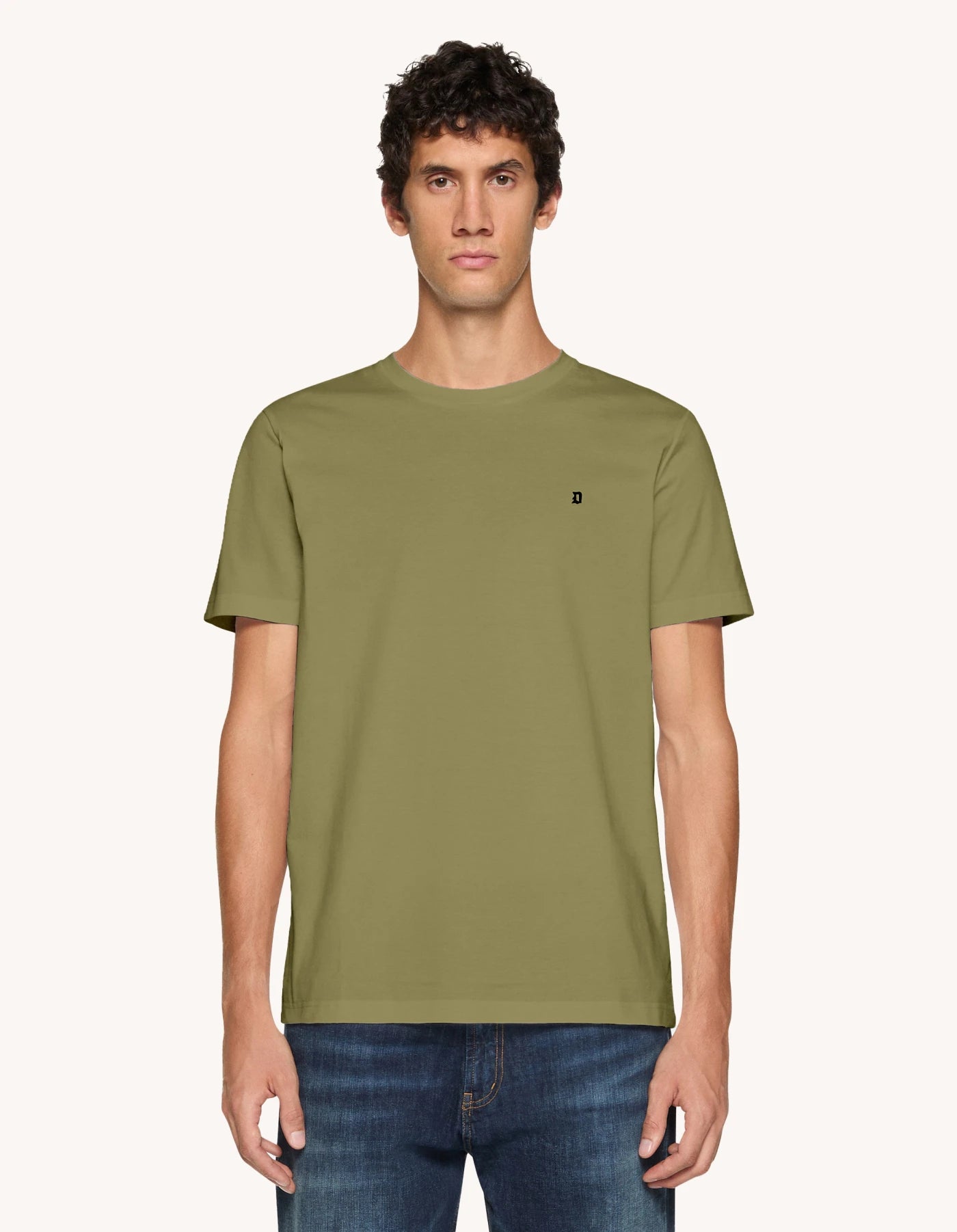 T-Shirt Girocollo in Cotone