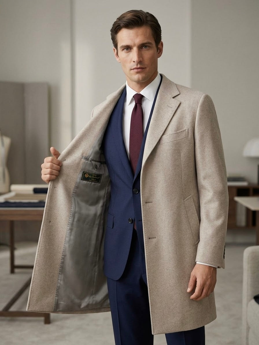 Cappotto Tessuto Loro Piana Favola Wool & Cashmere