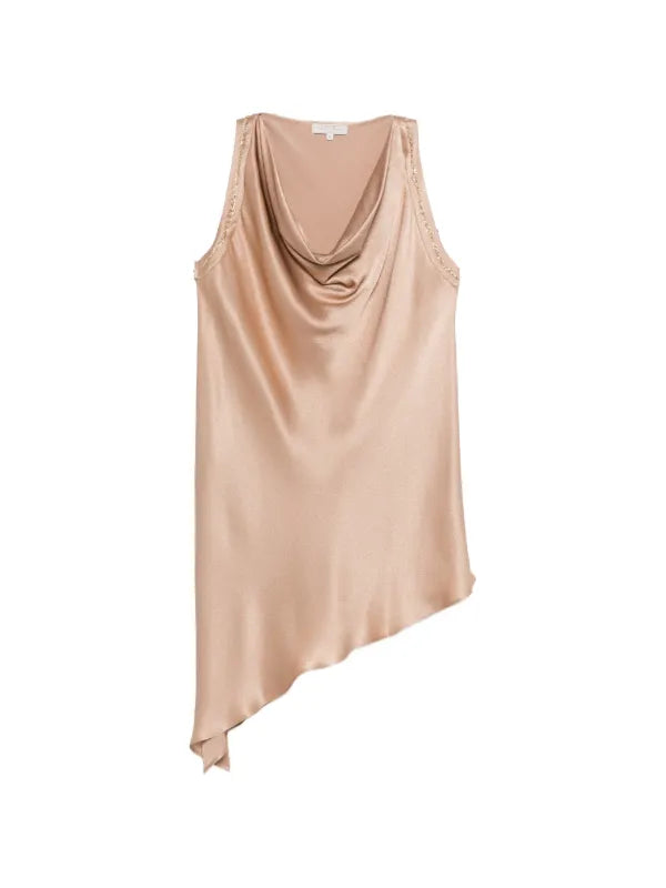 Top Asimmetrico Con Dettaglio Paillettes