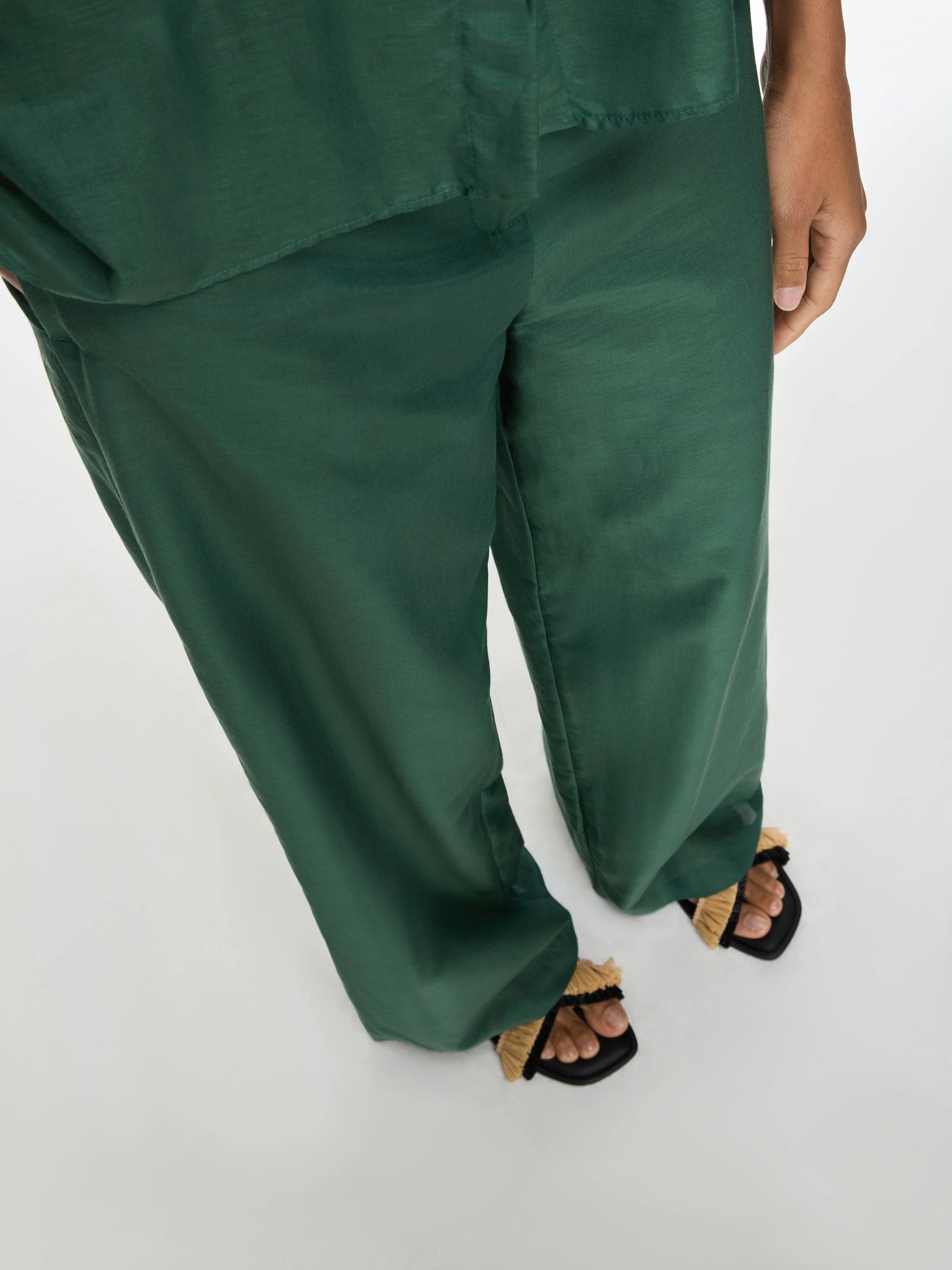 Pantalone Morbido In Mussola e Seta
