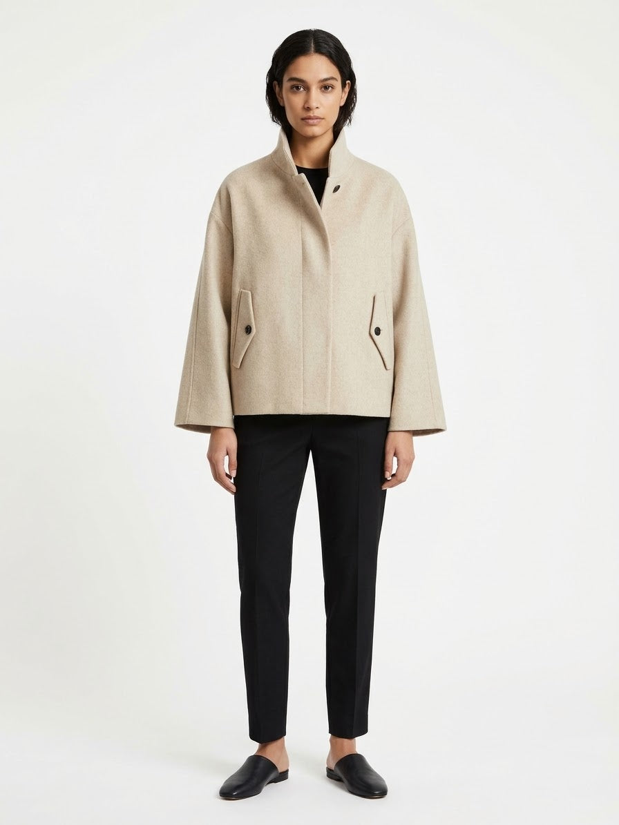 Cappotto Corto In Cashmere