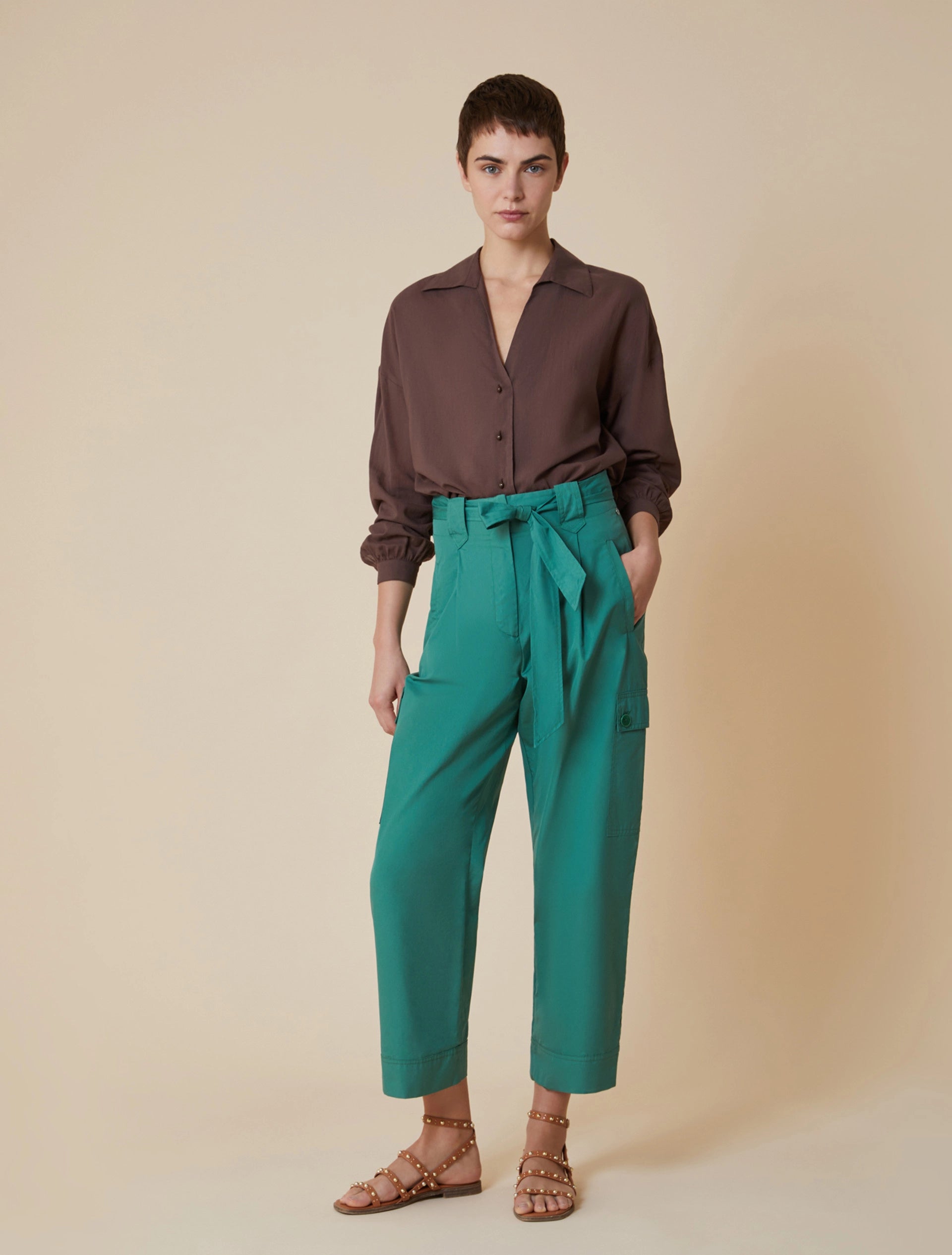 Camicia In Voile Di Cotone