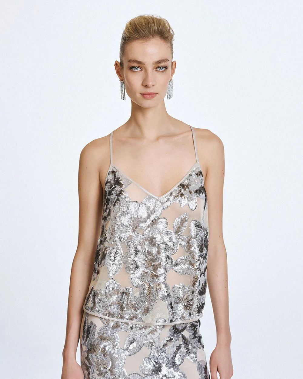 Top in Tulle con Paillettes