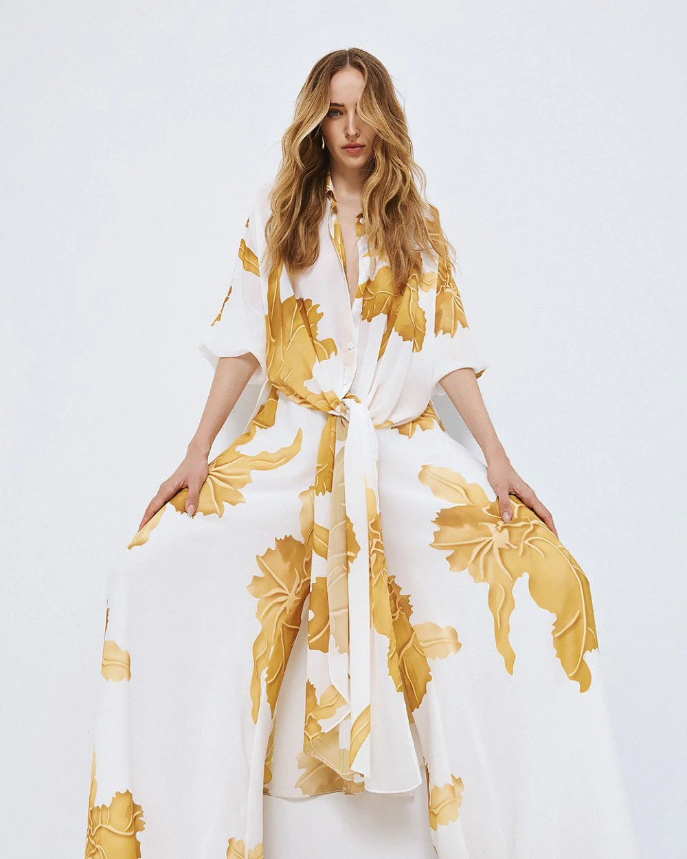 camicia Lunga Stampata