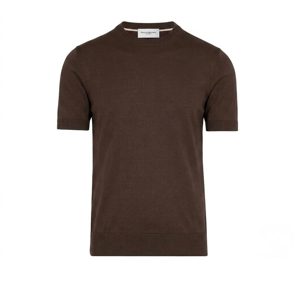 Maglia Girocollo in Seta e Cotone
