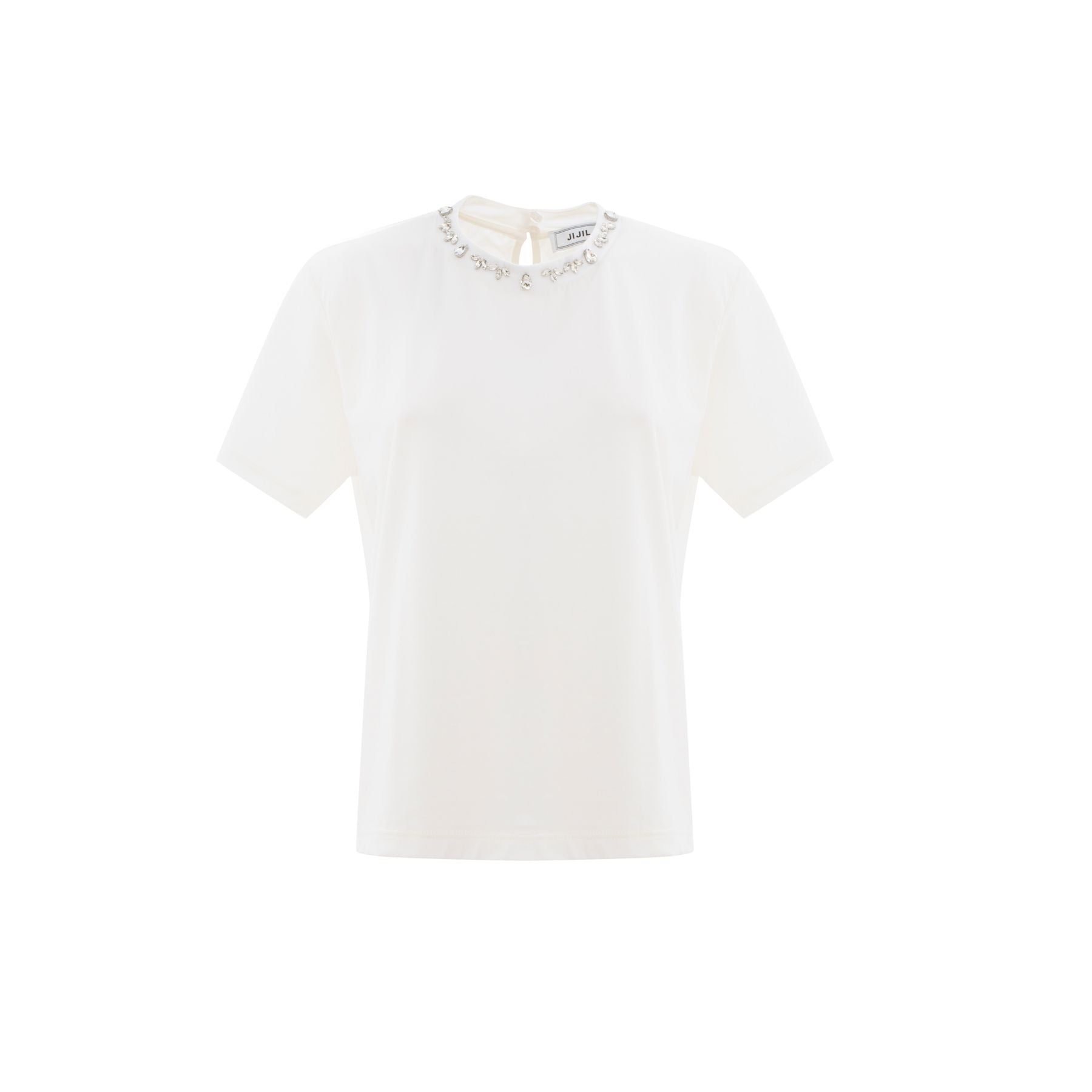 T-shirt con Applique Strass