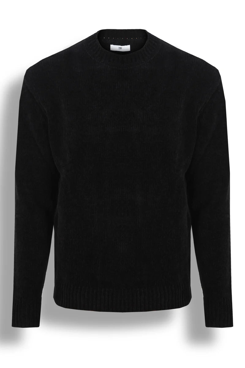 Maglione Girocollo In Ciniglia