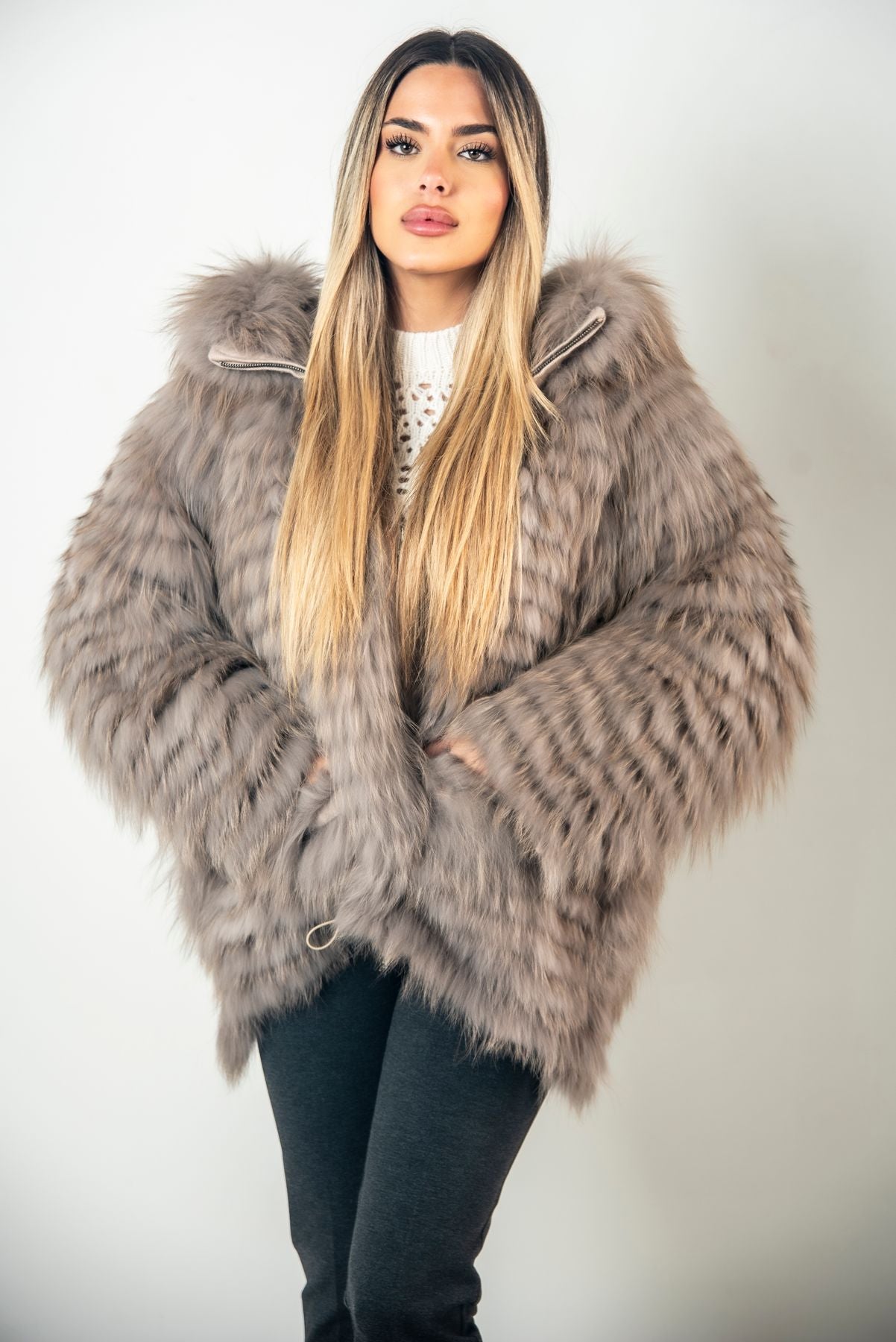 Pelliccia Reversibile Volpe-Lana