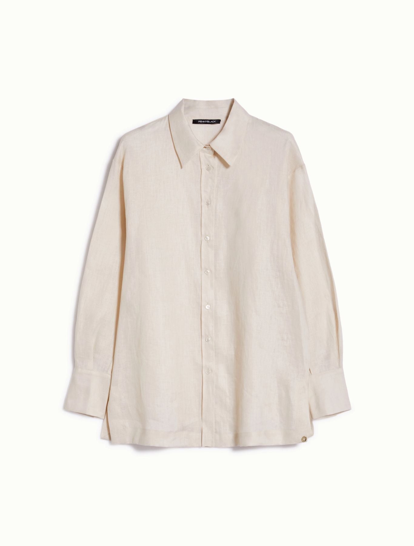 Camicia oversize in puro lino