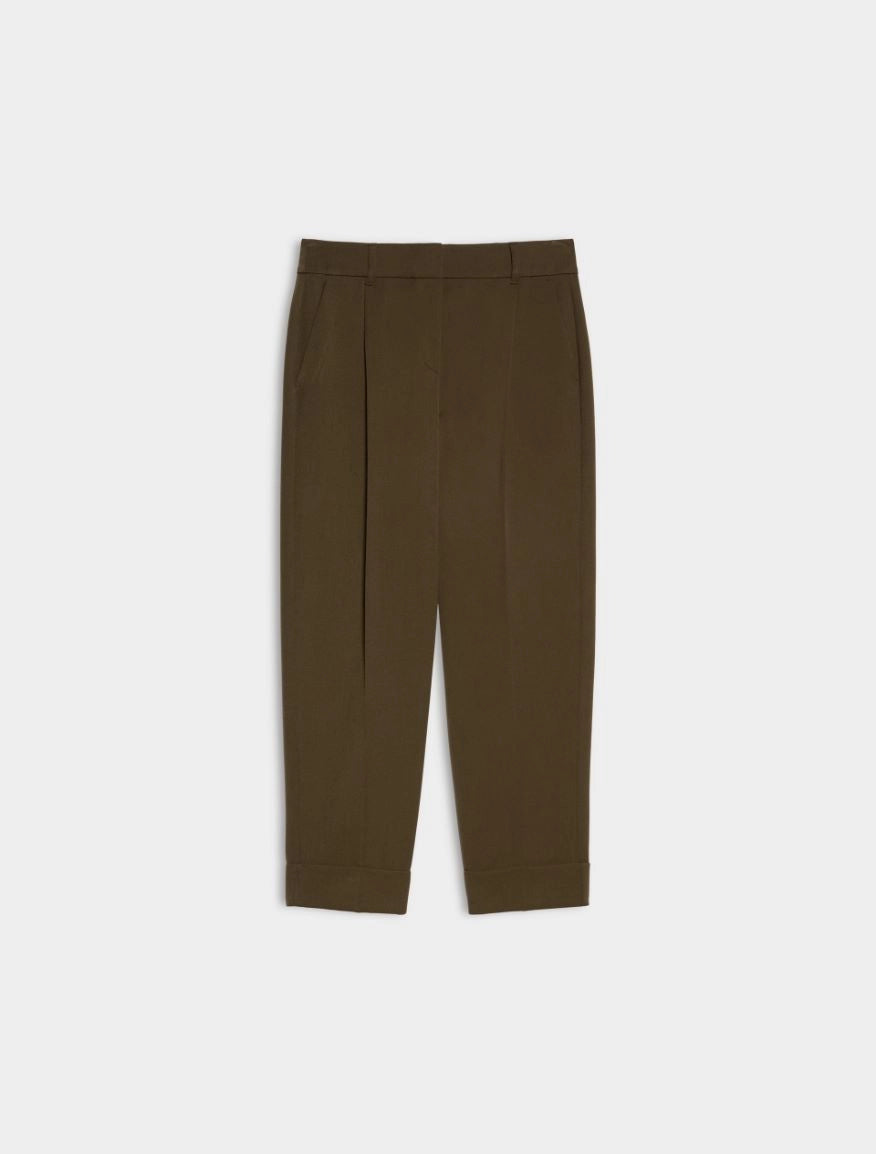 Pantalone Con Pinces e Risvolto