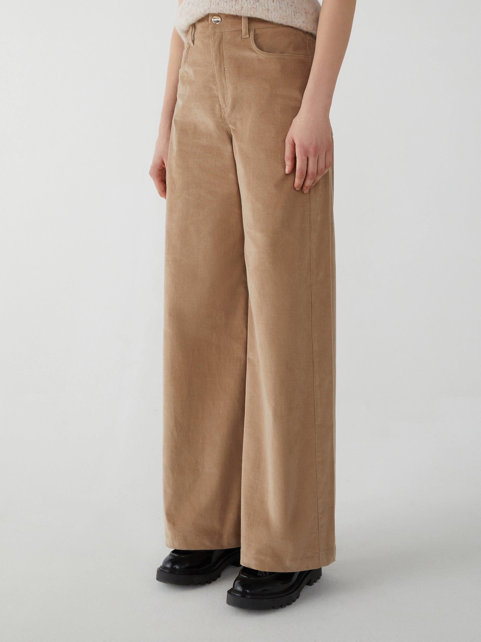 Pantaloni Wide Leg in Velluto