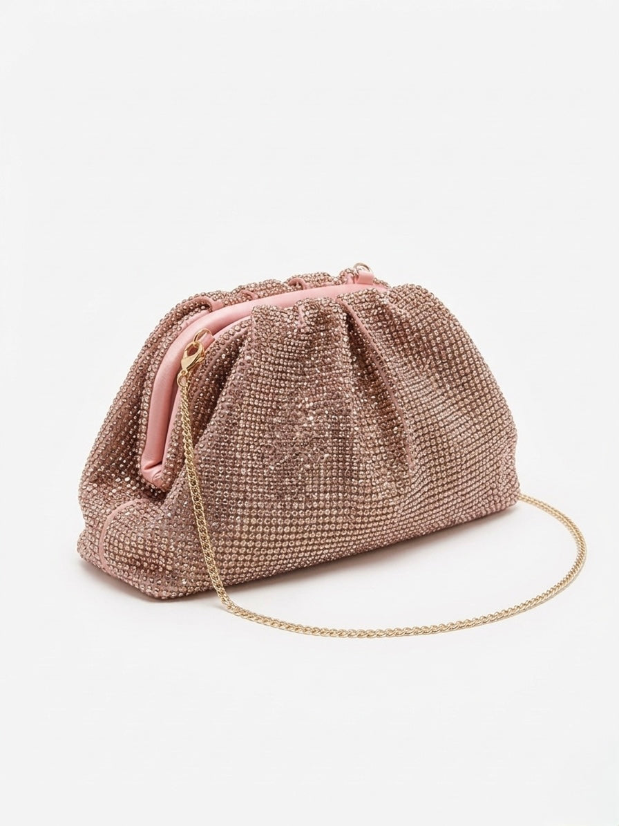 Borsa Clutch Con Tracolla Sganciabile