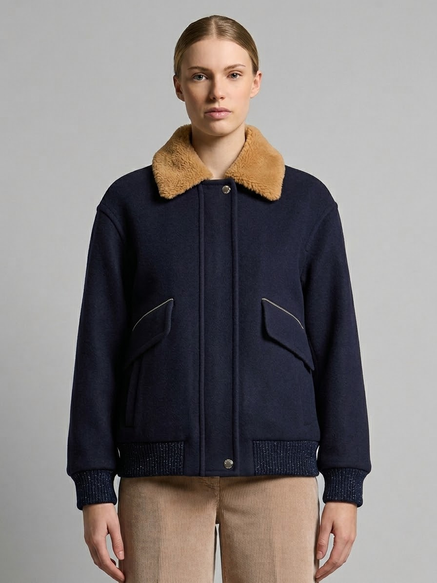 Giacca in Lana Misto Cashmere