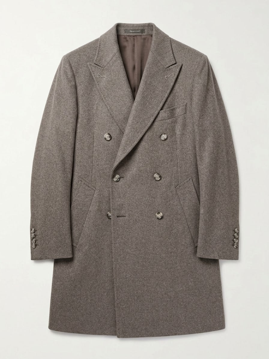 Cappotto Doppio Petto Loro Piana Rain System