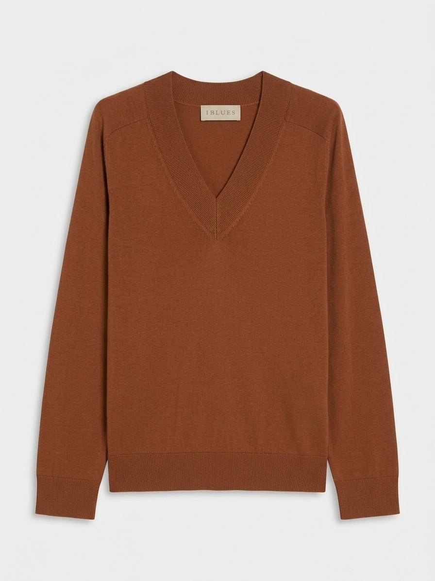 Maglia In Filo Scollo a V