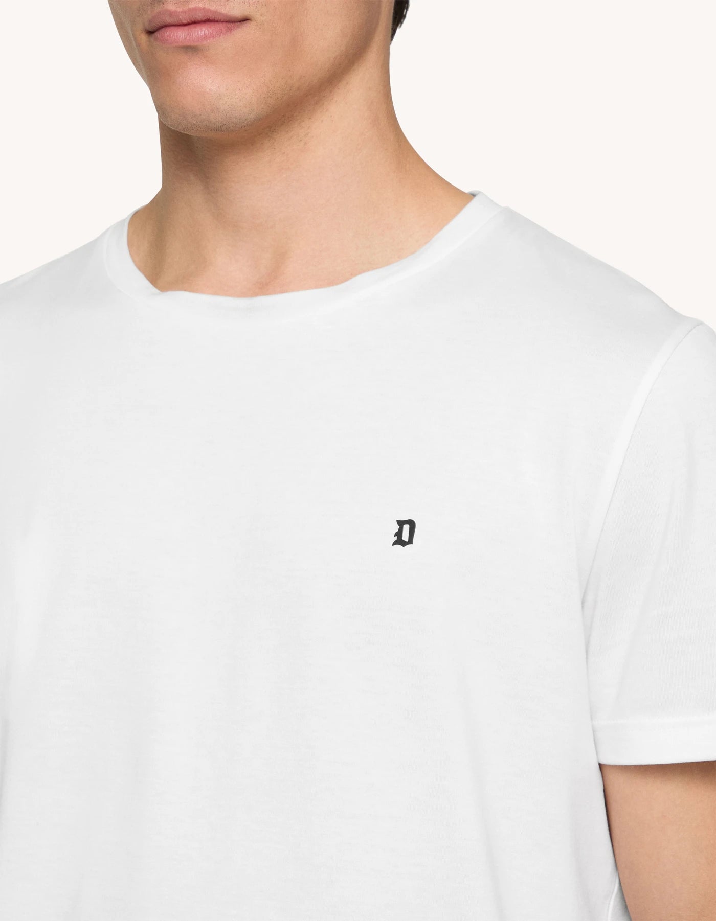 T-Shirt Girocollo in Cotone