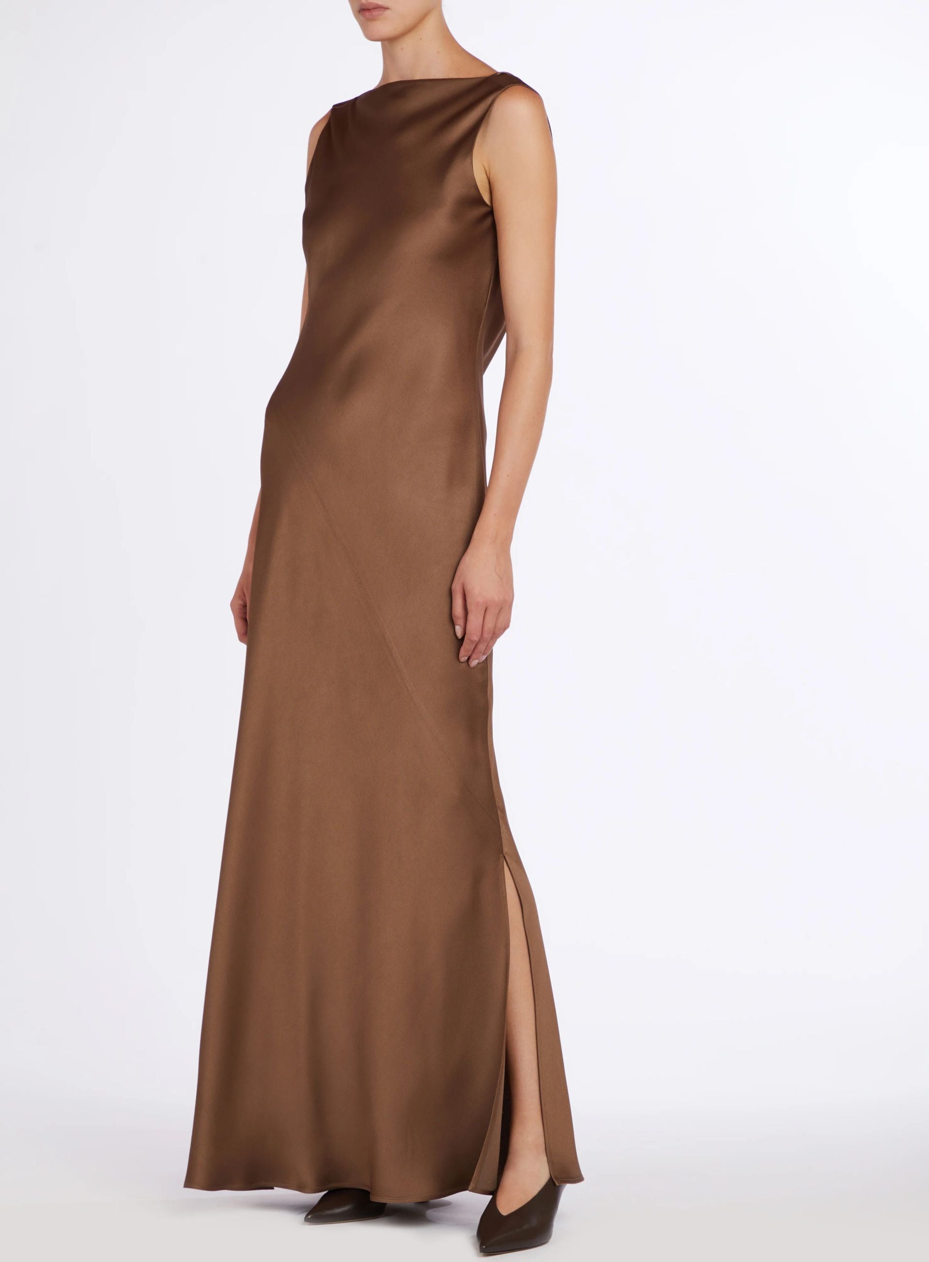 Abito Morbido Con Scollo A Bicchiere sul Retro