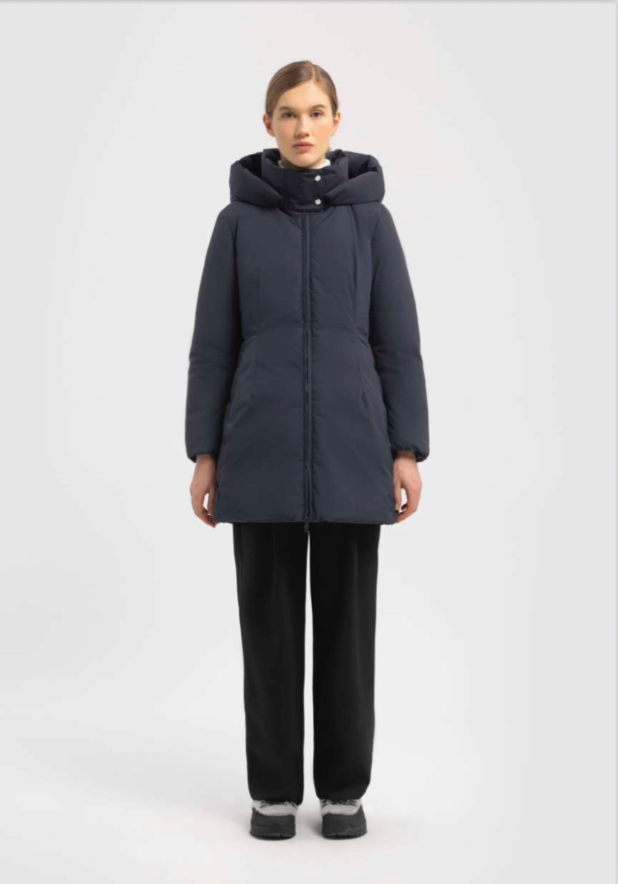 Giubbotto In Piuma Con Cappuccio Staccabile