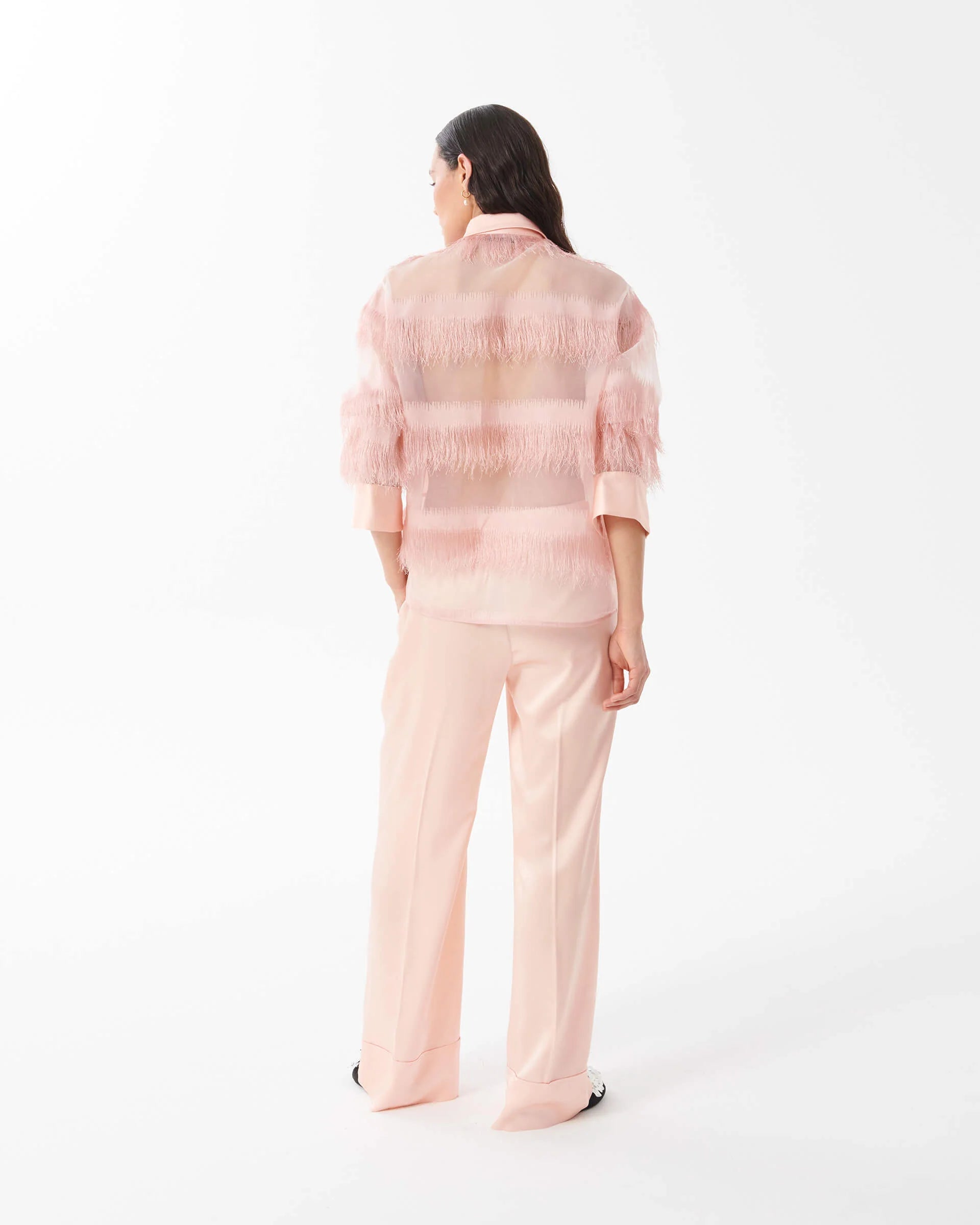 Pantaloni in Raso Enver
