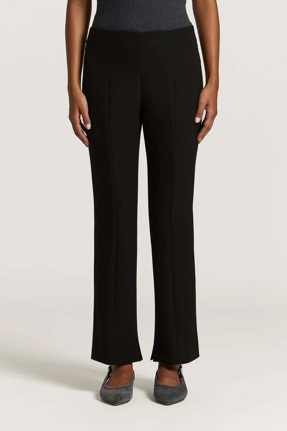 Pantalone a Sigaretta in Tela Tecnica Compatta
