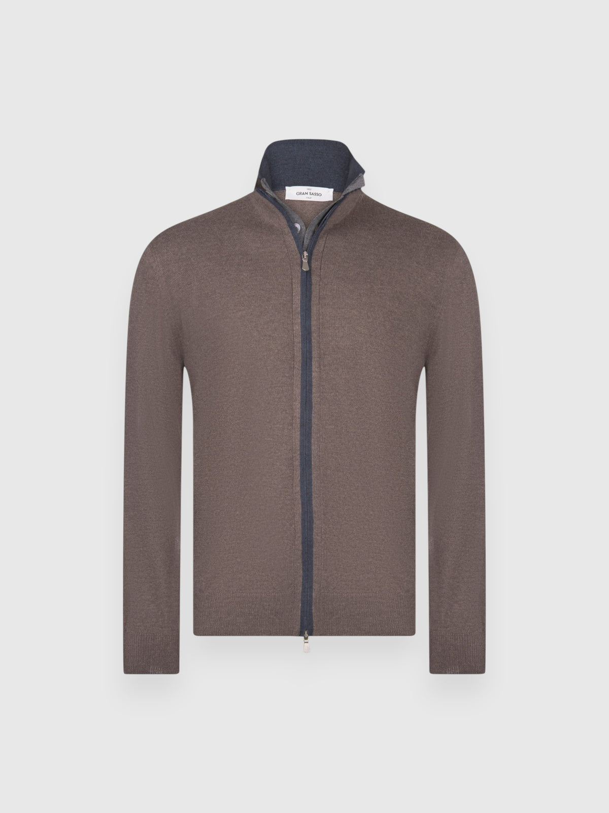 Cardigan Full zip con Chiusura a Bottoni in Lana