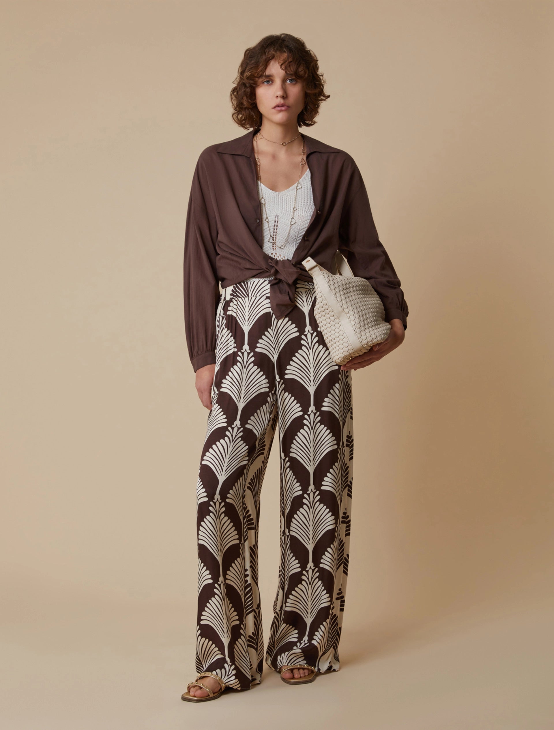 Pantaloni In Twill A Fantasia