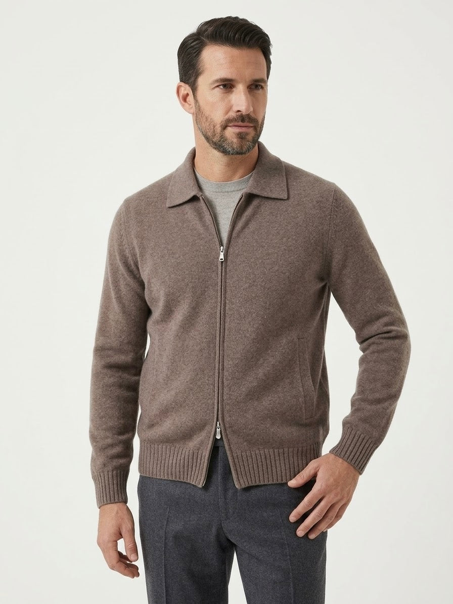 Giubbotto in Maglia in Felted Cashmere