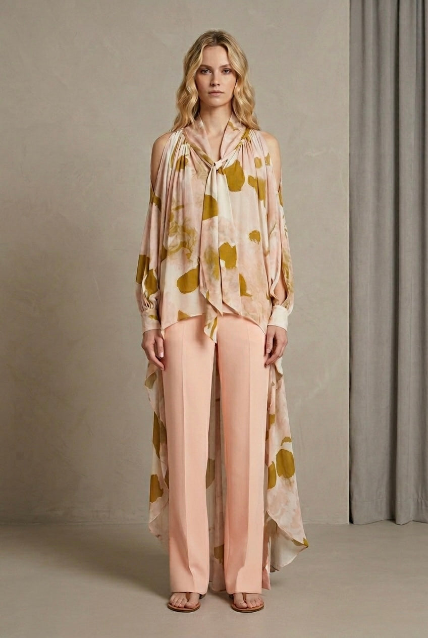 Blusa Fantasia Manica Lunga