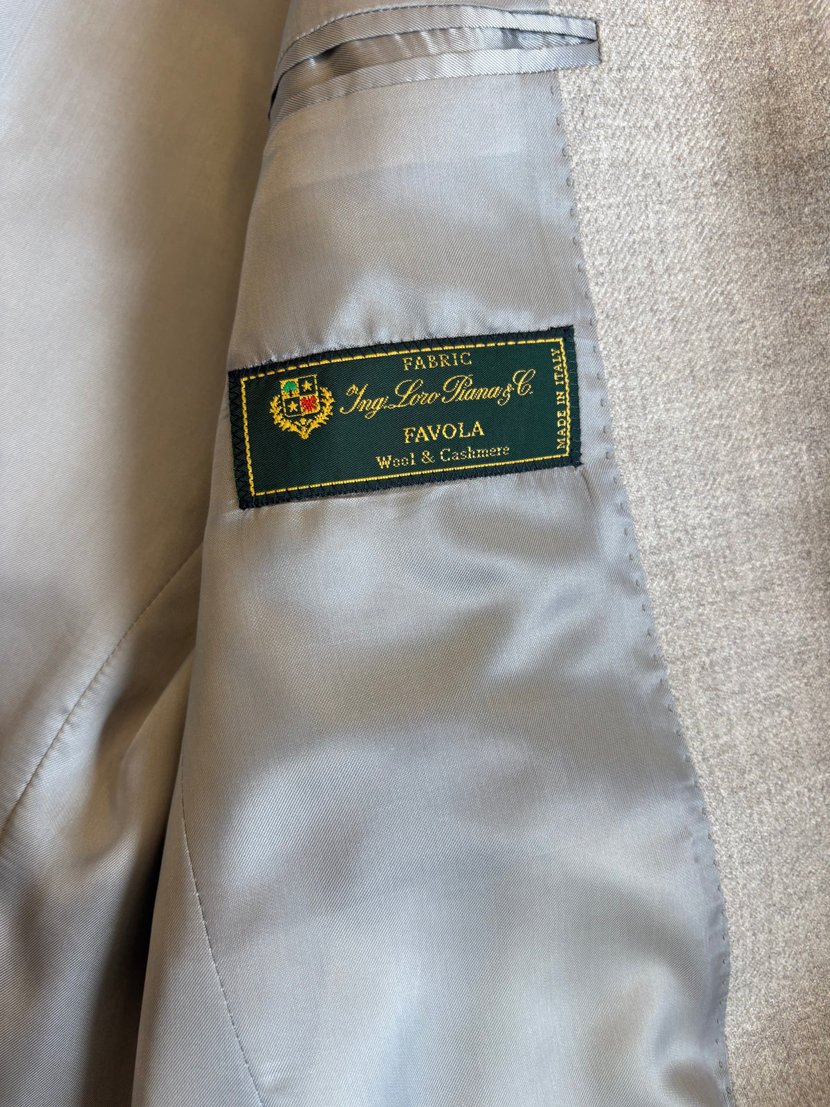 Cappotto Tessuto Loro Piana Favola Wool & Cashmere