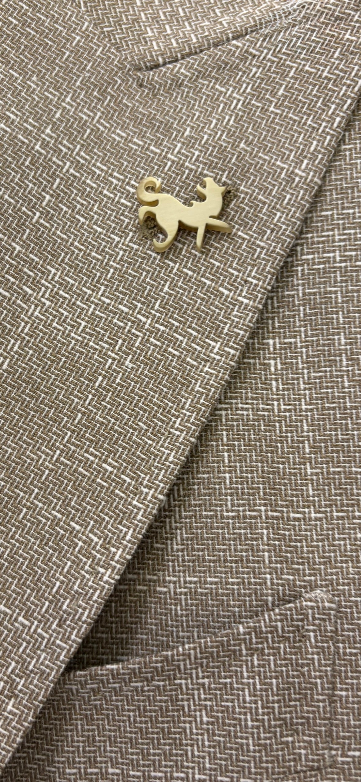 Giacca Doppiopetto Tramata Cotone Lana e Lino