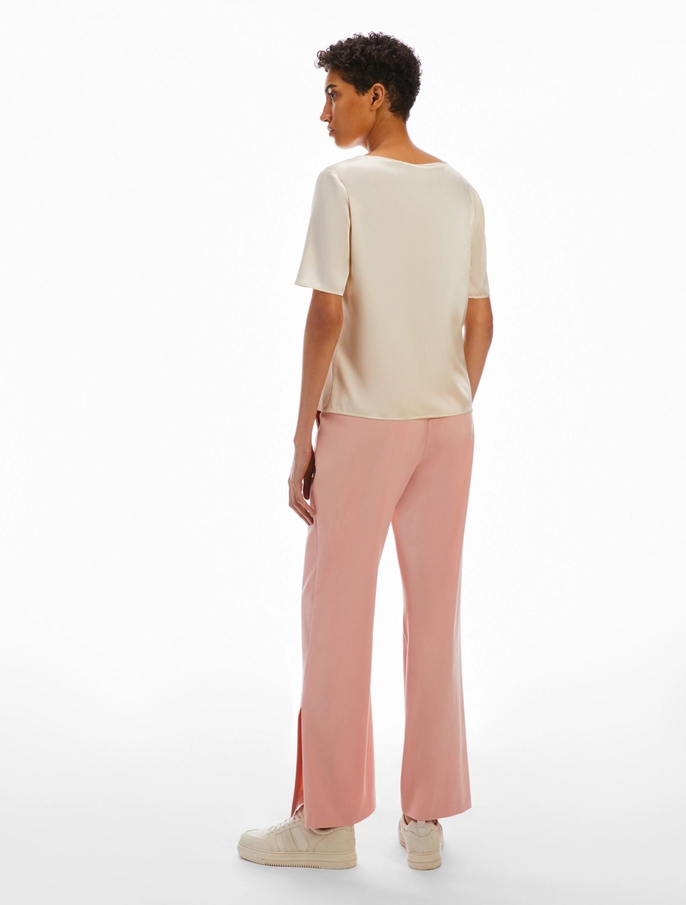 Blusa in raso di seta