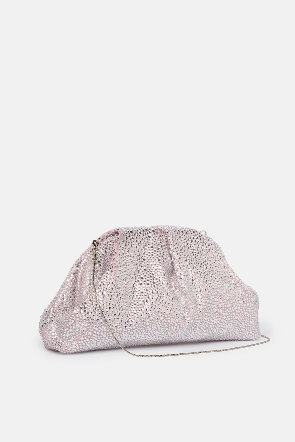 Borsa-Clutch Strass Con Tracolla Sganciabile