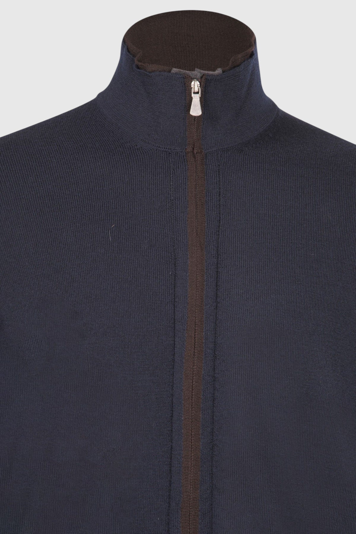 Cardigan Full zip con Chiusura a Bottoni in Lana