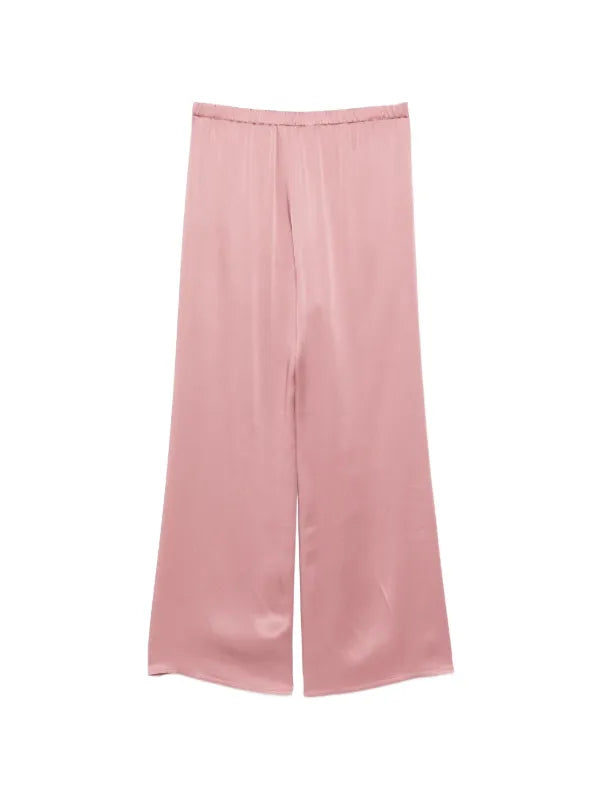 Pantalone Morbido In Satin Con Coulisse